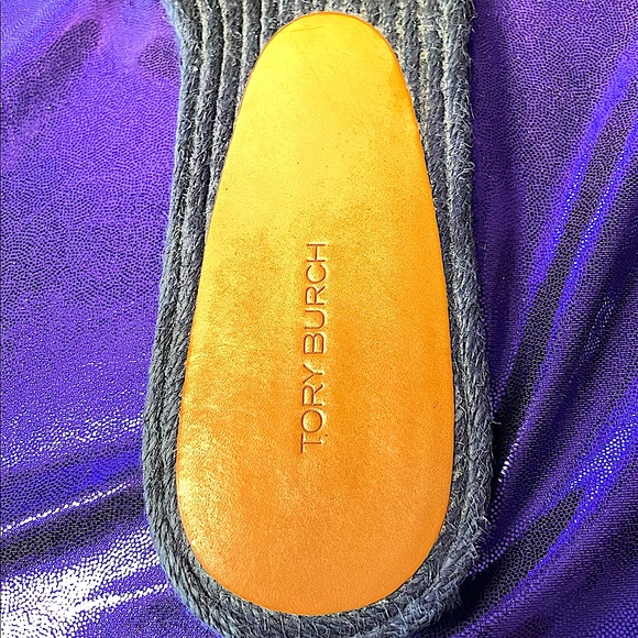 Tory Burch | T Monogram Espadrille Slides (New) - Picture 6 of 8